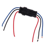 Maxbell 2x3 Pin HID Electrical Wire Connector Plug Male Female Harness Clips