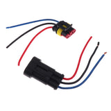 Maxbell 2x3 Pin HID Electrical Wire Connector Plug Male Female Harness Clips