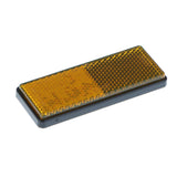 Maxbell 2 Pieces Car Reflector Light Reflective Strips On Self Adhesive Yellow & Red