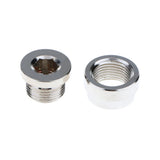 Maxbell 5xM18X1.5 O2 Oxygen Sensor Step Style Bung Port Nut Fitting w/ Plug Universal