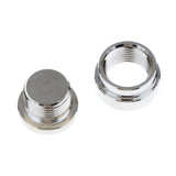 Maxbell 3xM18X1.5 O2 Oxygen Sensor Step Style Bung Port Nut Fitting w/ Plug Universal
