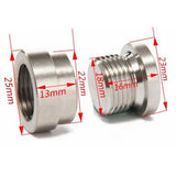 Maxbell 5xM18X1.5 O2 Oxygen Sensor Step Style Bung Port Nut Fitting w/ Plug Universal