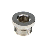 Maxbell 5xElectroplated Nickel Hex Bolt Bung Plug for O2 Oxygen Sensor M18x1.5 Thread