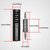 Maxbell 2x 3.5mm Wireless Bluetooth Car Kit Stereo AUX Audio Music Receiver Adapter