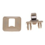 Maxbell 10xSun Visor Clip Hook Holder for Audi A1 A3 A4 A5 Q3 Q5 2013 2014 2015 Beige 2