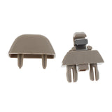 Maxbell 4x2 Pieces Inner Sun Visor Hook Clips for Audi A6 C6 VW Passat Polo Beige