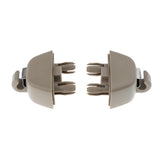 Maxbell 4x2 Pieces Inner Sun Visor Hook Clips for Audi A6 C6 VW Passat Polo Beige