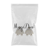 Maxbell 4x2 Pieces Inner Sun Visor Hook Clips for Audi A6 C6 VW Passat Polo Beige
