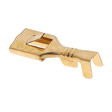 Maxbell 2x50 Pieces Brass Crimp Terminal Cable Locking Female Spade Connector 6.3mm