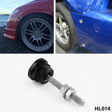 Maxbell 12x22mm Push Button Quick Release Bonnet Hood Pins Lock Latch Universal Black