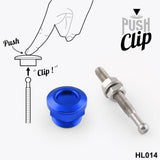 4x Solid Push Button Quick Release Bonnet Hood Pins Lock Latch 7/8" (22mm)