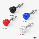 Maxbell 12x22mm Push Button Quick Release Bonnet Hood Pins Lock Latch Universal Sliver