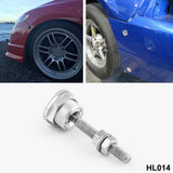 Maxbell 12x22mm Push Button Quick Release Bonnet Hood Pins Lock Latch Universal Sliver