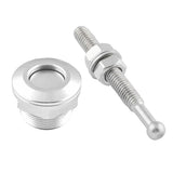Maxbell 12x22mm Push Button Quick Release Bonnet Hood Pins Lock Latch Universal Sliver
