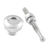Maxbell 3x22mm Push Button Quick Release Bonnet Hood Pins Lock Latch Universal Sliver