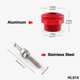 Maxbell 3x22mm Push Button Quick Release Bonnet Hood Pins Lock Latch Universal Red