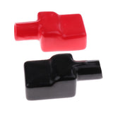 Maxbell 3x2 Pieces Car Auto Battery Terminal Clamp Clips Protection Covers Black+Red