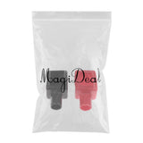 Maxbell 3x2 Pieces Car Auto Battery Terminal Clamp Clips Protection Covers Black+Red