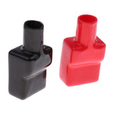 Maxbell 4x2 Pieces Car Auto Battery Terminal Clamp Clips Protection Covers Black+Red
