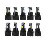 Maxbell 2x10 Pieces Car T5 3030 Instrument Panel 3LED Light for Twist Socket White