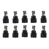 Maxbell 5x10 Pieces Car T5 3030 Instrument Panel 3LED Light for Twist Socket White