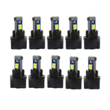 Maxbell 5x10 Pieces Car T5 3030 Instrument Panel 3LED Light for Twist Socket White