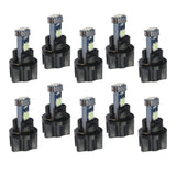 Maxbell 2x10 Pieces Car T5 3030 Instrument Panel 3LED Light for Twist Socket Ice Blue