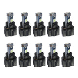 Maxbell 3x10 Pieces Car T5 3030 Instrument Panel 3LED Light for Twist Socket Ice Blue