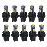 Maxbell 2x10 Pieces Car T5 3030 Instrument Panel 3LED Light for Twist Socket Purple