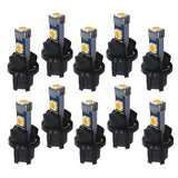 Maxbell 2x10 Pieces Car T5 3030 Instrument Panel 3LED Light for Twist Socket Purple