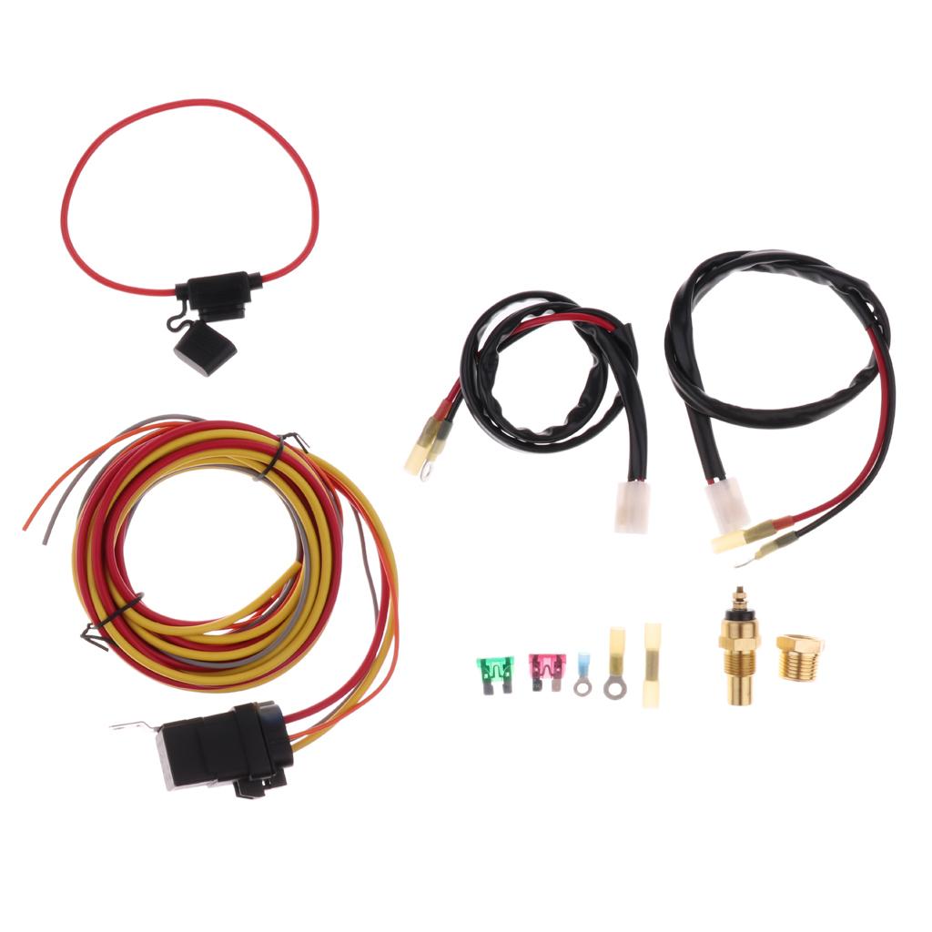 Maxbell Maxbell High Quality Electric Cooling Fan Wiring Install 185/165 Thermostat Relay
