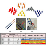 Maxbell 3x100 Pieces Electrical Wire Connector Twist-On Easy Screw On Type Caps Blue