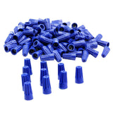 Maxbell 2x100 Pieces Electrical Wire Connector Twist-On Easy Screw On Type Caps Blue