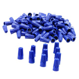 Maxbell 5x100 Pieces Electrical Wire Connector Twist-On Easy Screw On Type Caps Blue