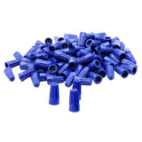 Maxbell 2x100 Pieces Electrical Wire Connector Twist-On Easy Screw On Type Caps Blue