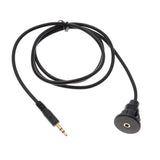 Maxbell 2xCar Boat Motorcycle Dash Mount 3.5mm Male to Female AUX Audio Cable 1 Meter