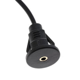 Maxbell 2xCar Boat Motorcycle Dash Mount 3.5mm Male to Female AUX Audio Cable 1 Meter