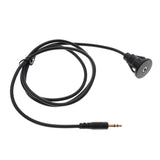 Maxbell 2xCar Boat Motorcycle Dash Mount 3.5mm Male to Female AUX Audio Cable 1 Meter