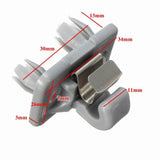 Maxbell 2xCar Sun Visor Clip Holder Hook for Audi A1 A3 S3 A4 S4 A5 S5 Q3 Q5 TT  Gray