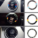 Maxbell 4xKey Start Button Ring Decorative Trim for  3-Series E90 E92 E93 2006-2011