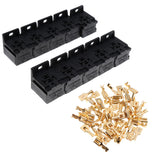 Maxbell 20 Pieces Automotive 5 Pin Relay Socket Holders for 6.3mm Copper Terminals
