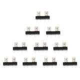 Maxbell 4x10 Pieces 32V 30A Mini Auto Automaotive Boat Blade Fuse Holder for PCB Board