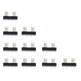 Maxbell 5x10 Pieces 32V 30A Mini Auto Automaotive Boat Blade Fuse Holder for PCB Board