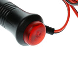 Maxbell 2x1m 12V/24V Car Cigarette Lighter Power Cord Socket Plug Switch for Red LED