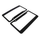 Maxbell 2x LED License Number Plate Light for Ibiza Leon + License Plate Frame Black