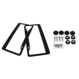 Maxbell 2x LED License Number Plate Light for Ibiza Leon + License Plate Frame Black