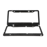 Maxbell 2x LED License Number Plate Light for Ibiza Leon + License Plate Frame Black