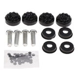 Maxbell 2x LED License Number Plate Light for Ibiza Leon + License Plate Frame Black