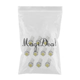 Maxbell 10x10pcs White Car T5 5050 Meter Lamp Map/Wedge/Step Light Bulbs LED Indicator
