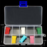 Maxbell 2x6pcs Car Female Push In Cartridge Fuses 32V 20A 25A 30A 40A 50A 60A F2824-Z